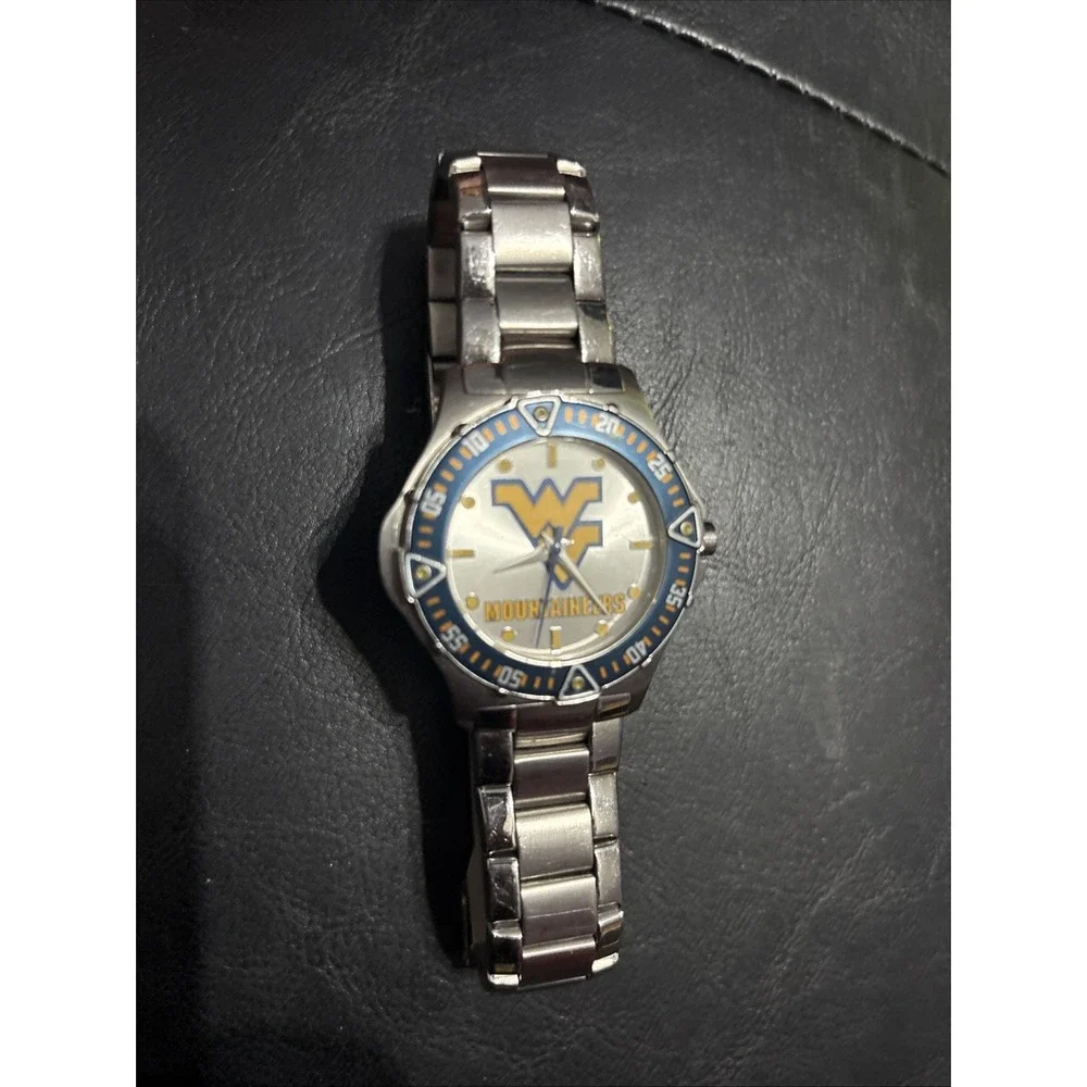 West Virginia Stainless Steel‎ Mens Watch (NEW) Mountaineers Men's Jewelry